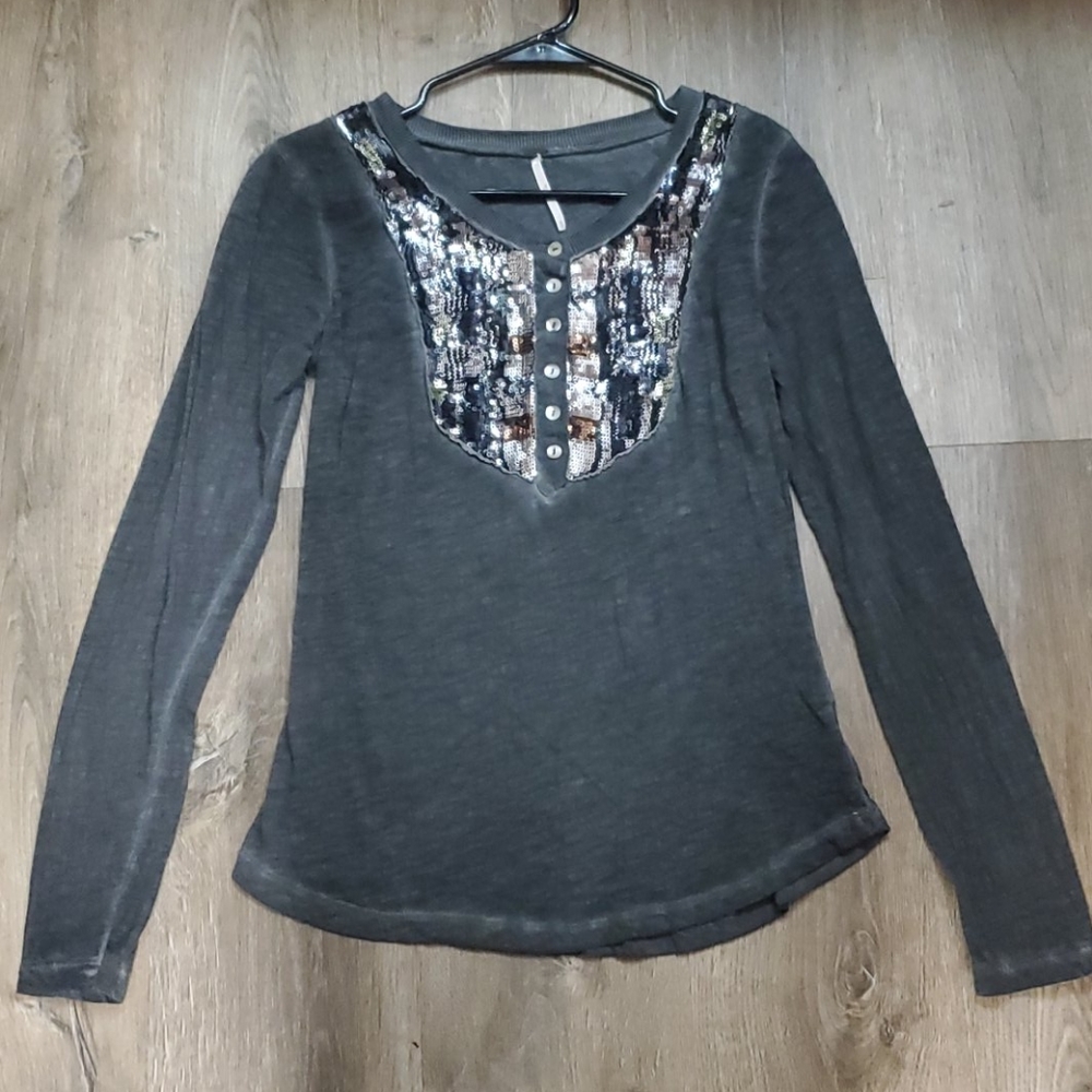 Free People Tiger Eye Long Sleeve